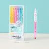 6PCS Durable Creative Color Doodle Pen Multi-color Double Head Smooth Writing Highlighters