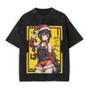 Megumin Konosuba  T-Shirt  Harajuku T-Shirts Short-Sleeved Streetwear Tops Summer Casual O Neck Oversized Tees