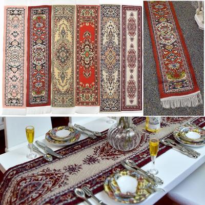 Turkish Style Miniature Woven Rug Multi-colored Doll House Tableflag Dollhouse Carpet Dollhouse