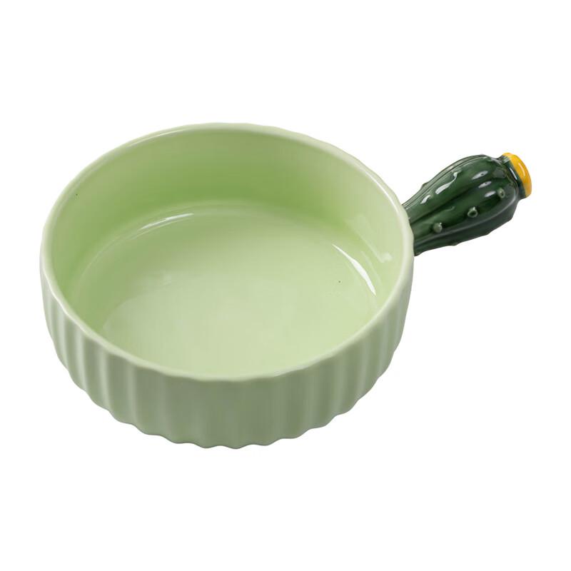 Bol ZISIZ din Ceramică pentru Copt și Salată cu Mâner de Cactus