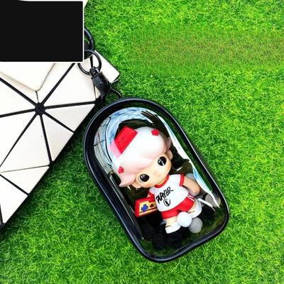 Clear Figure Display Bag Case for Figures Waterproof Portable Zipper Closure, Compact