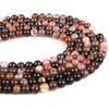 Natural Petrified Wood Loose Beads for DIY Jewelry - Handmade Semi-finished Fossilized Wood Round Beads