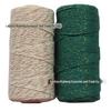 Gold, Silver & Copper Cotton Rope with Gold Thread and Multi-colored Cotton Rope - 100m.