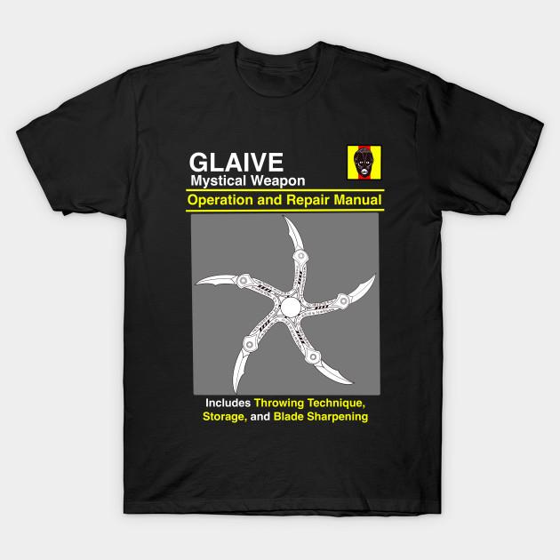 

Men Black Print T-shirt Krull Glaive Guide No-Cut Transfer Paper Print Cotton Tshirt 3XL чёрный