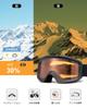 Cyxus Ski Goggles for UV Adjustable and Perfect for Mountain and Other Outdoor Model 1231 Snowboarding, Ultra-Wide 180° View, Protection, Triple-Layer