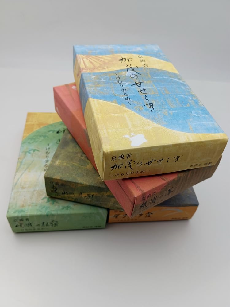 Low-Smoke Kyoto Incense, Kyoto Kosaido Sanshisuimei, Natural Scented Incense Series, 70g (Gion No Hana)