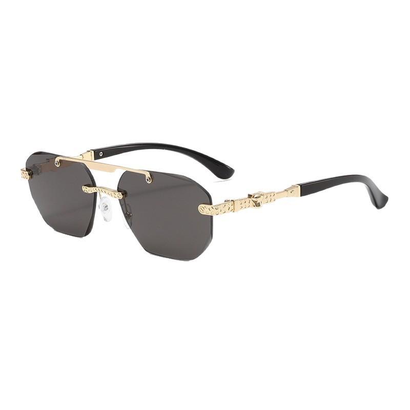 New high-end fashion metal decorative sunglasses, trendy exquisite metal UV-proof sunglasses Q1111