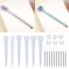 Ballpoint Pen Silicone Molds Resin Casting Mold DIY Daily Stationery Mold for Making Animals Star Moon Heart Pen Gift