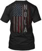 Nola Family American Flag T-Shirt Made In the USA Size S To 5XL