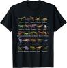 Dinosaur Alphabet Shirt Men's Cotton Graphic Tee Educational T-Shirt For Dino Lovers