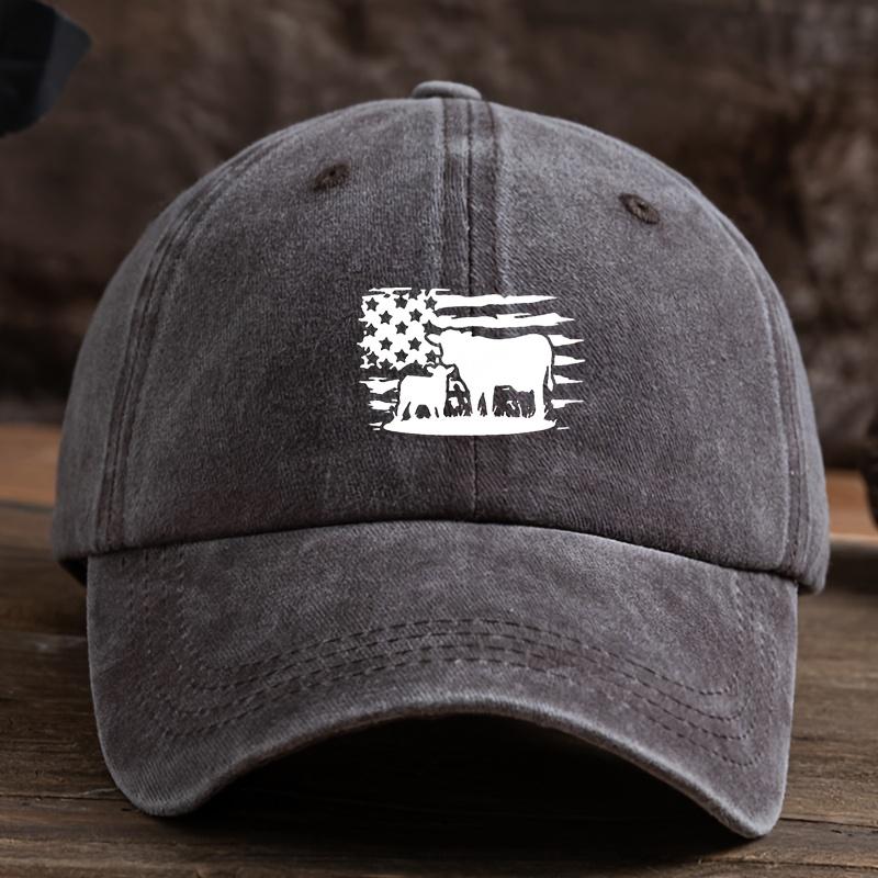 

Fun animal print baseball cap for both men and women, fashionable and versatile outdoor sun hat Adjustable кофейный