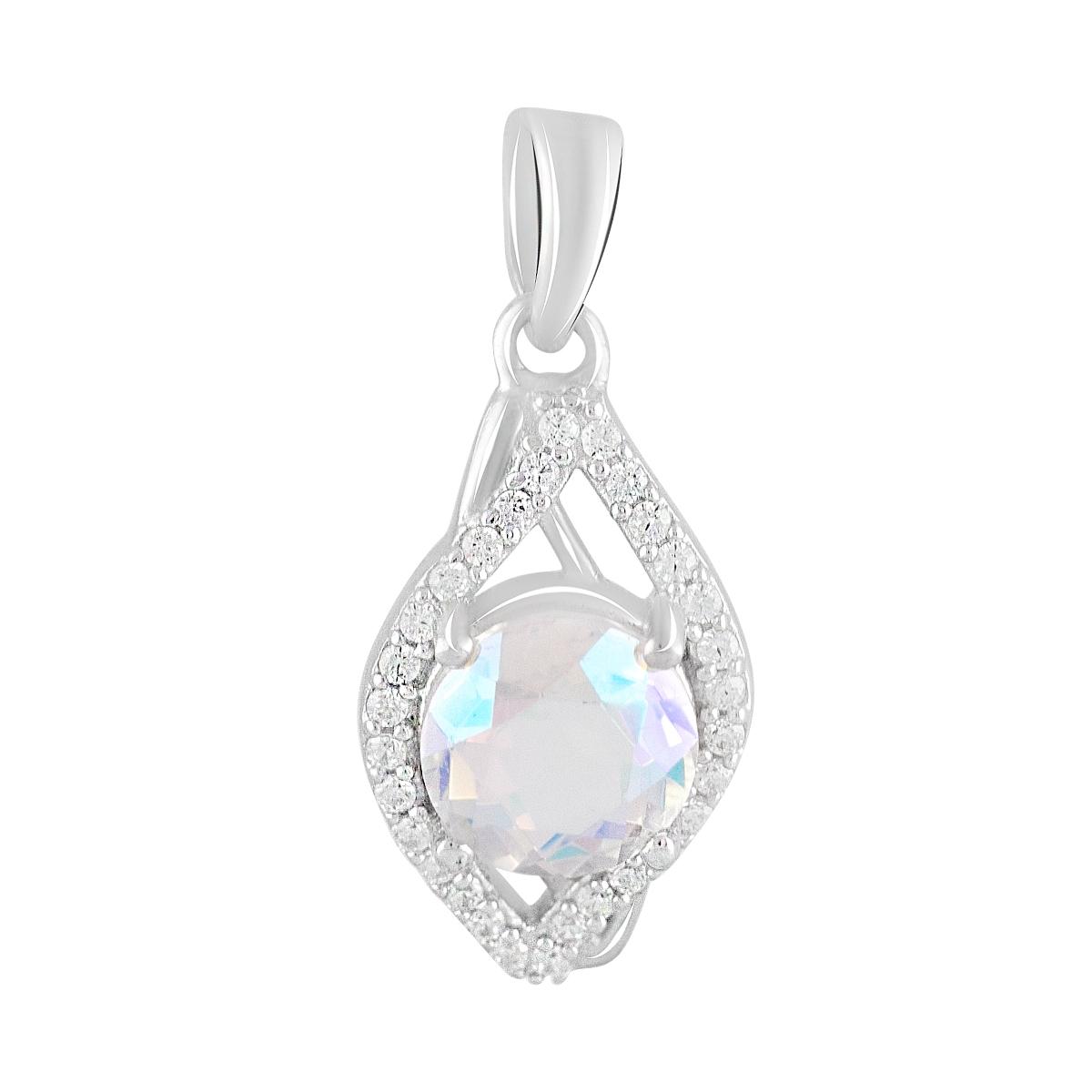 

Срібна підвіска з топазом 2.05ct (2124047) різнокольорові кольору