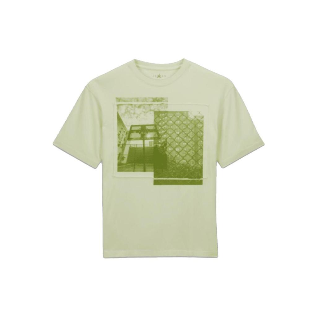 Jordan Union SS23 Basketball Print Crew Neck T-Shirt Vintage American Style Men Tops Green FD4247-303