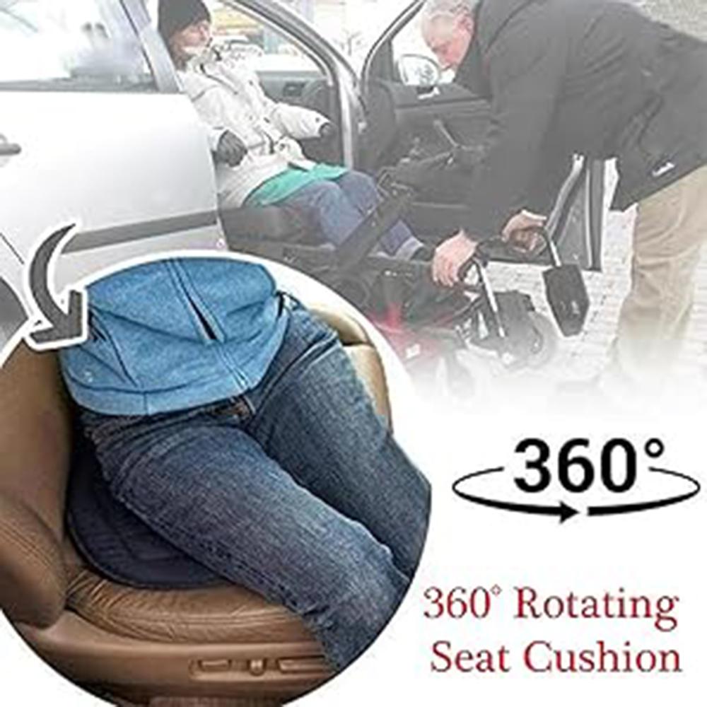 Rotating Seat Cushion 360 Degree Swivel Car Swivel Cushion Pad Universal Revolving Cushion for Elderly Pregnant
