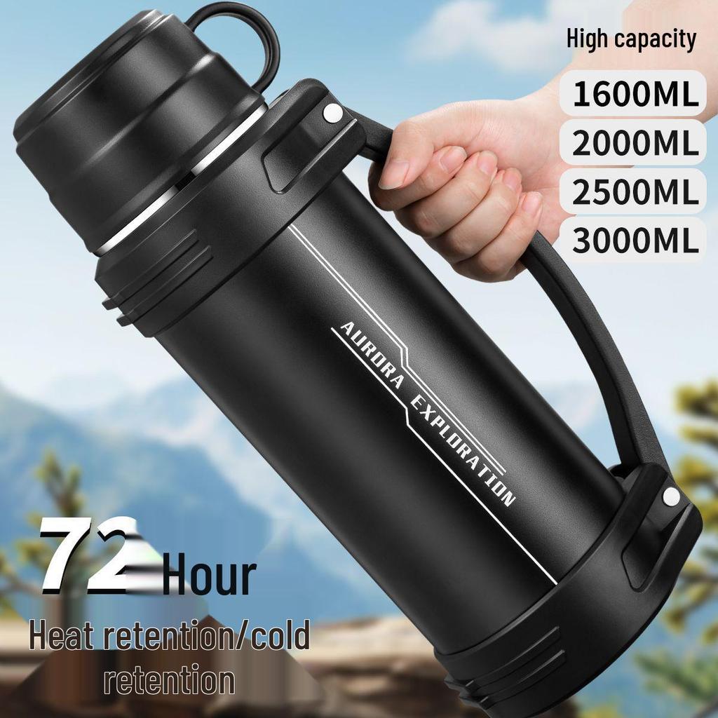 316 Stainless Steel Large Capacity Travel Thermos Flask – Portable Insulated Water Bottle for Hot & Cold Beverages