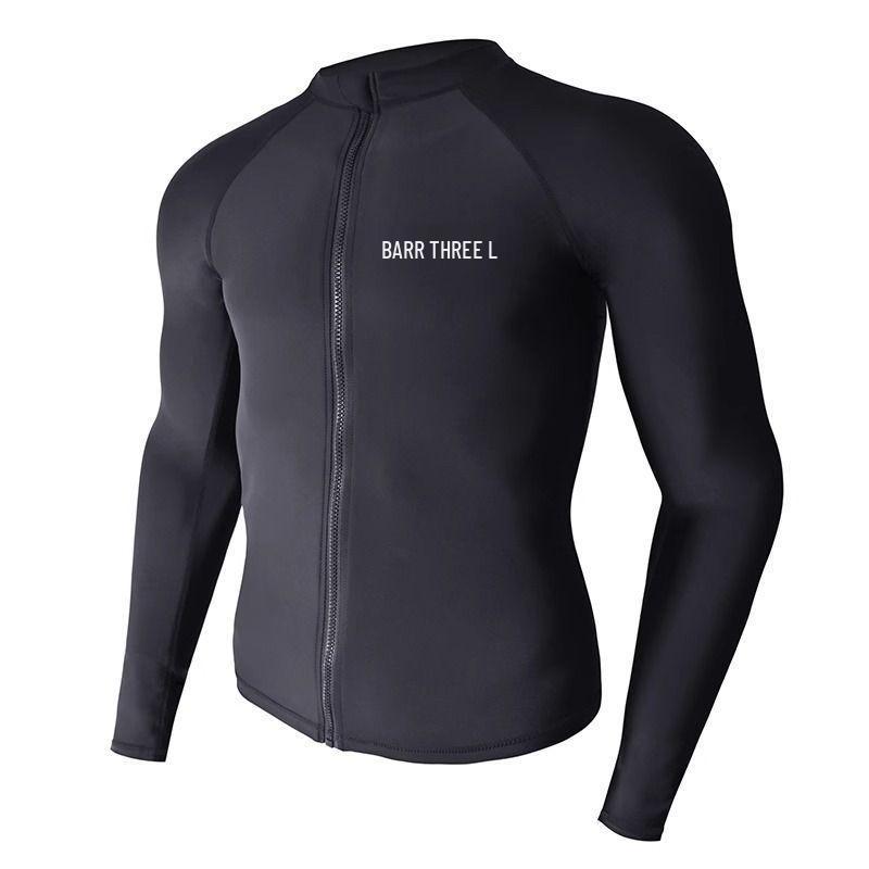 Korean Men's Long Sleeve Quick-Dry Diving Suit: Jellyfish-Proof Snorkeling & Surfing Set.