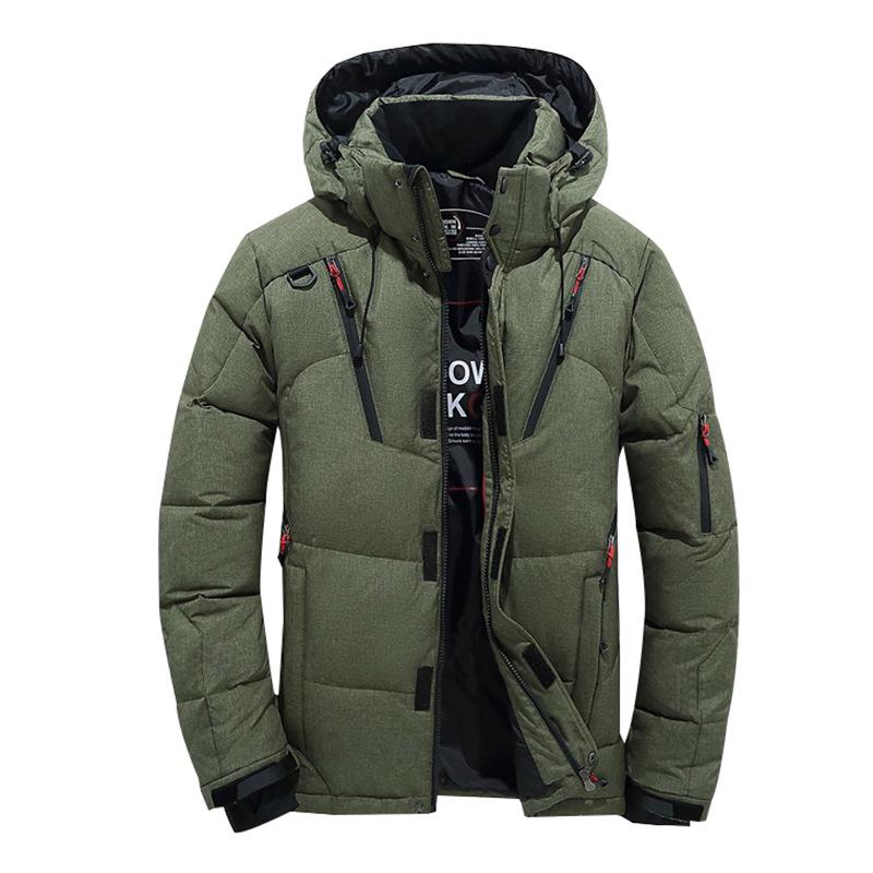 Men's Hooded Winter Down Jacket - Thick & Warm Cold-Proof Coat
