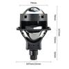 A3 + Car LED Headlight 2.5/3 Inch Lossless Bifocal Lens H4H7 Double Lamp Cup 60W High Power Laser Lens