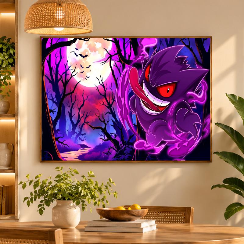 5D Diamond Painting Gengar DIY Full Drill Diamond Art Kit Home Decoration