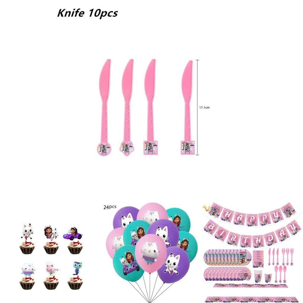 Gabby's Dollhouse Spiel Themenpartyzubehör Perfekt für Geburtstags- und Pyjamapartys