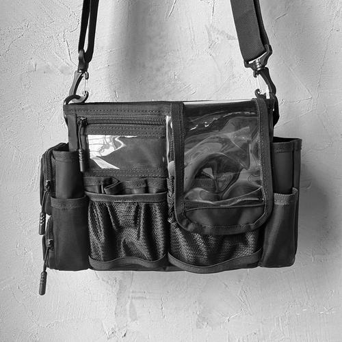 Makeup Bag for Artists Stylists Touch Up Kit On Site Organizer Cosmetic Organizer Insert bag black