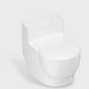 Wall-Mounted Toilet Shaped Cat Water Dispenser Stainless Steel Split Design Cat Water Bowl With Lid Simulation Closestool