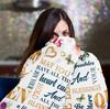 Happy Birthday Gift Blanket Gift for Women Four Seasons Multifunctional Flannel Blanket