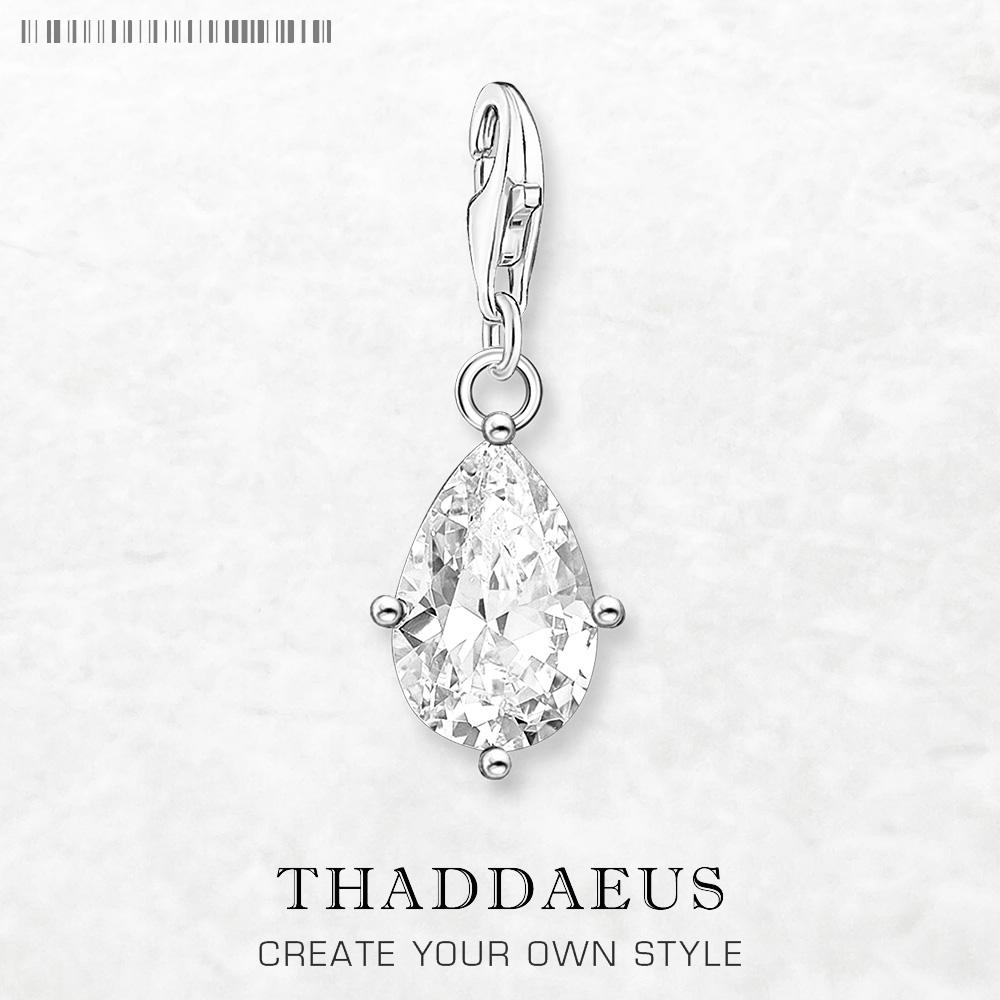 

Water Drop Dangle Charm Pendant New Europe Style Jewelry For Women Classic Gift In 925 Silver