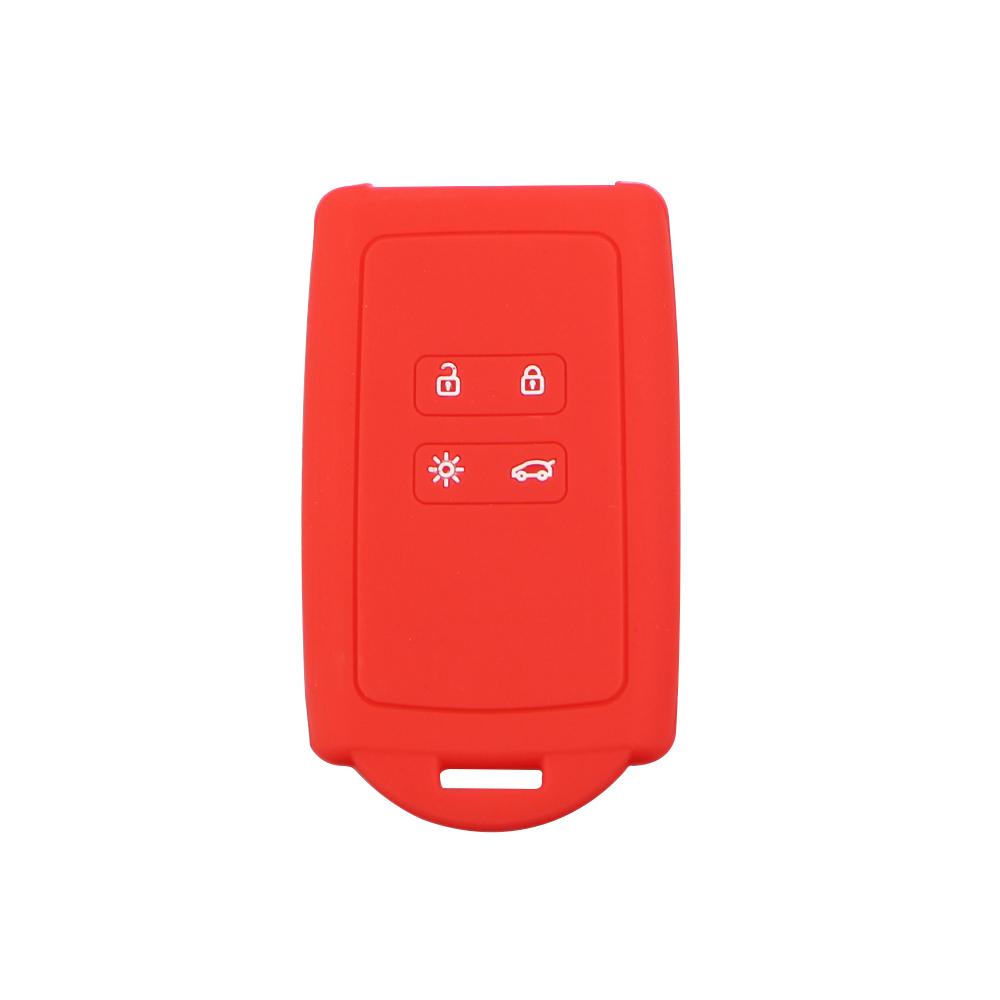 

Silicon Key Case Cover for Dacia 3 Renault Captur Zoe Espace 5 Clio Megane 4 Arkana Protective Key Accessories Shell Bag красный