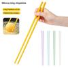 1 Stück Silikon-Essstäbchen 31,5 cm Japanische rutschfeste Essstäbchen Nudel Sushi Essen Essstäbchen Küchengeschirr Set Geschenk Essgeschirr