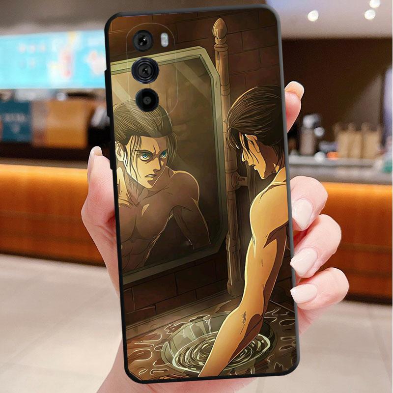 

Eren Yeager attack on titan Phone Case For Motorola Edge 50 40 Pro 60 50 40 30 Ultra Neo Fusion Moto G Play G Stylus G Power G Moto G 2025