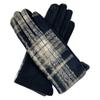 Woolen Plaid Gloves Popular Thermal Gloves Xiaoxiangfeng Women'S Touch Screen Gloves Versatile