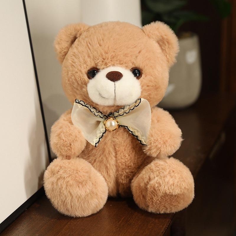 Small Color Sitting Teddy Bear Doll Plush Toy Bear Hug Bear Doll Children Soothing Doll