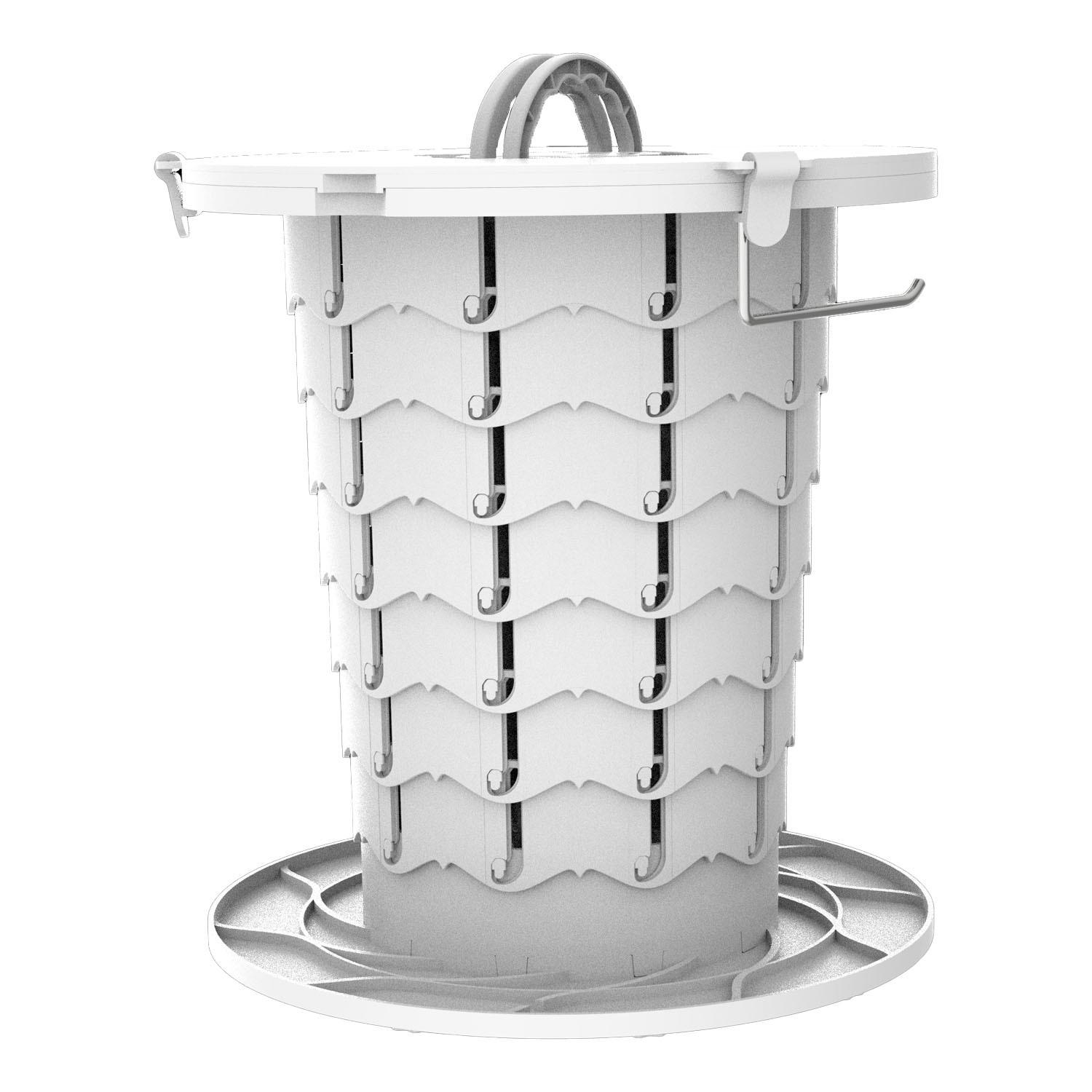Foldable Portable Toilet Seat for Camping, Car, Home, and Emergency Use