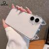 Fashion Clear 3D Cute Cat Ears Phone Case For iPhone Air 17 16 15 14 Plus 13 12 11 Pro Max XR Cartoon Shockproof Soft TPU Cover