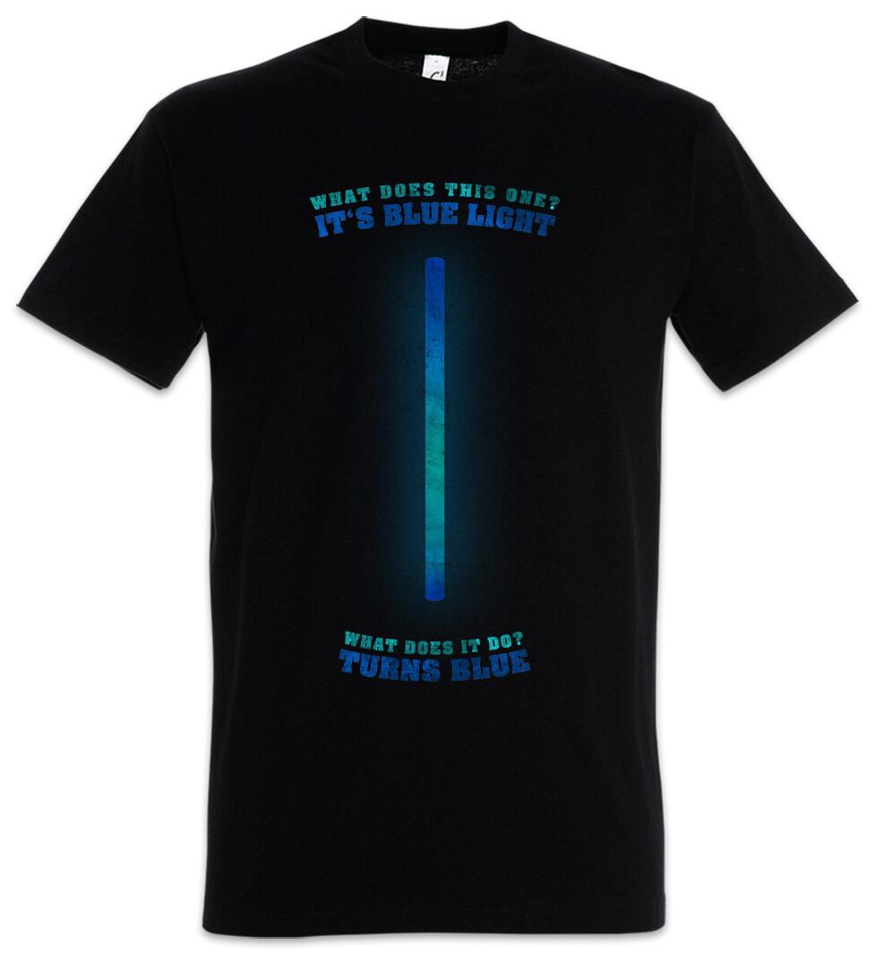 Blue Light Men T-shirt Rambo Quote Movie Blue Light Quote Glow in the Dark Movie S