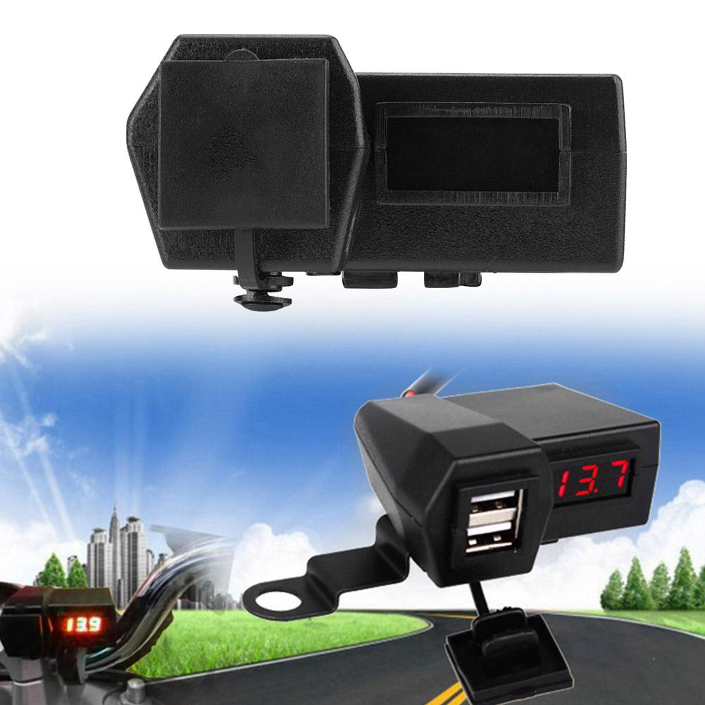 Zásuvka zapalovače cigaret 4 v 1 Duální USB nabíječka LED voltmetr s vypínačem Pro motocykl