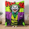 1pc Joker Laughing Themed Printed Soft and Comfortable Home Blanket, Small Throw Blanket, Nap Blanket, Suitable As a Gift L056