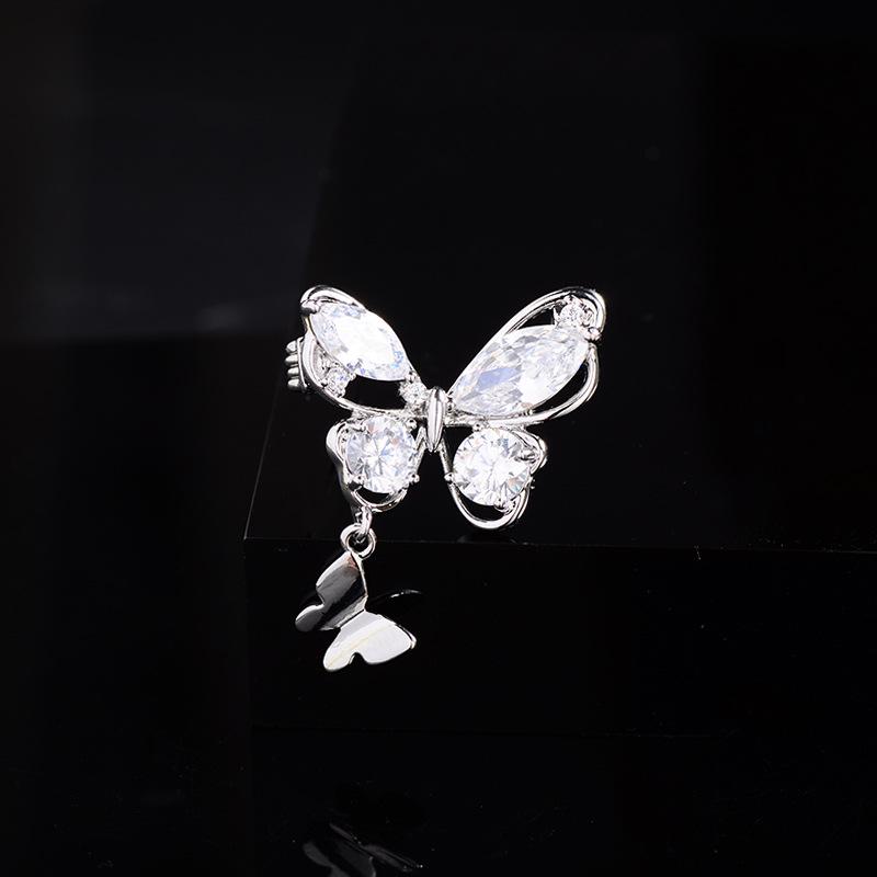Broșă Elegantă cu Zircon Micro-Incrustat: Accesoriu de bijuterie la modă, potrivit pentru orice ținută, pentru vară