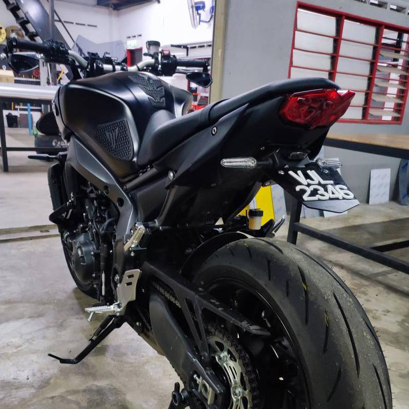 Suporte da placa de licença traseira da motocicleta suporte cauda arrumado fender eliminador para yamaha MT-09 mt 09 mt09
