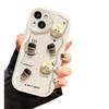 Applicable To Apple 14promax Mobile Phone Case IPhone 15/13 Coffee Briquette Three-dimensional Doll 12mini Silicone 7