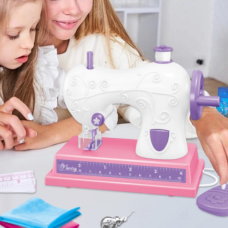 Portable Sewing Machine Travel Beginner Sewing Machines Portable Battery Powered Sewing Machine Pretend Play Arts For Kids