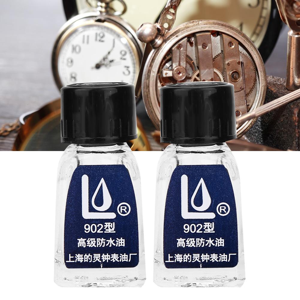2Pcs Watch Oil Repair Wristwatch Clock Waterproof Oil Maintenance Accessory Tool
