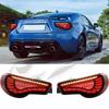Compatible Taillight Assembly for Toyota 86/Subaru BRZ: LED Daytime Running Lights, Flowing Turn Signals, Dragon/Fish Scale Design