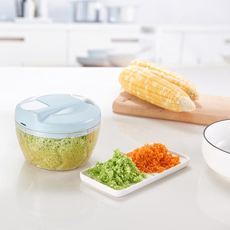 WOKA Kitchen Accessories Blender Garlic Cutter Mini Manual Vegetable Fruit Garlic Ginger Onion Meat Shredder Hand Pull Chopper
