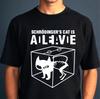 Schrödingers Katze Wissenschafts-Geek Nerd Herren Baumwolle Geschenk T-Shirt