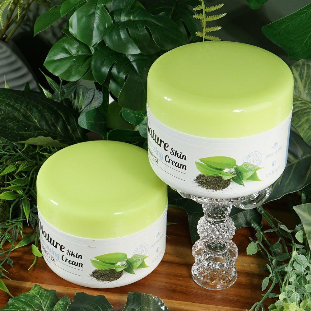 Green Tea IEPXDYCI Moisturizing Ingredients, Centella Asiatica Extract Cleansing Cream 300ml x 2