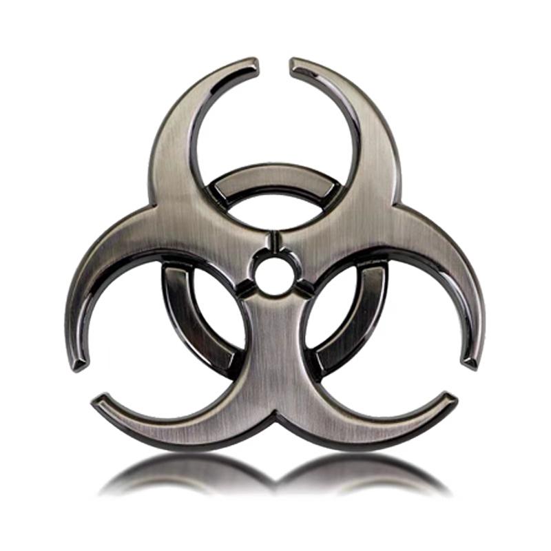 Umbrella Biohazard Logo Car Badge Sticker Side Fender Rear Trunk Emblem Decal for SUV Car Truck Sports Car Racing Car Motorcycle