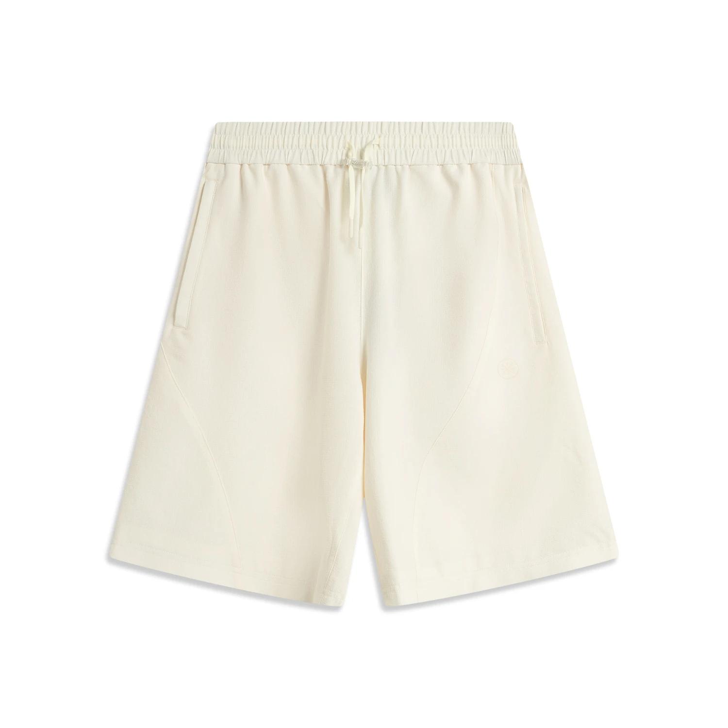 Li-Ning Wade Series Solid Color Mid-Rise Drawstring Breathable Versatile Casual Shorts Men shorts AKSV621-2 XXL