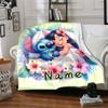 Custom Name Lilo Stitch Dreamscape blanket for Couch & Bed, Plush Cozy Fuzzy Blanket Super Soft & Warm Blankets for Fall and Winter. 0908408